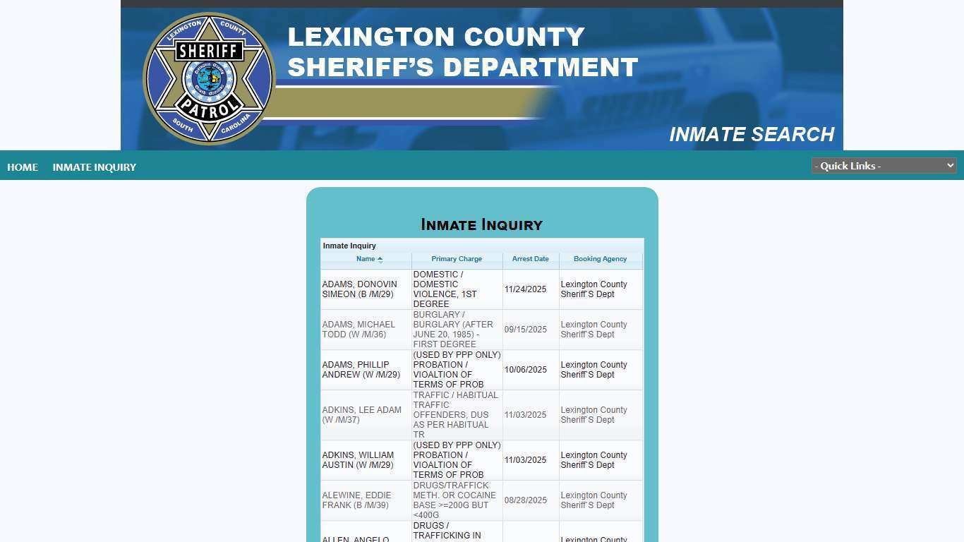 Lexington County Sheriff Office P2C